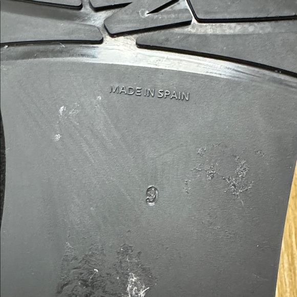 Stuart Weitzman Reserve Black Suede Microstretch Over Knee Block Heel Boots sz 9 - Picture 13 of 16